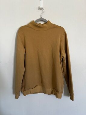 Pacsun Tan Mock Neck Sweatshirt